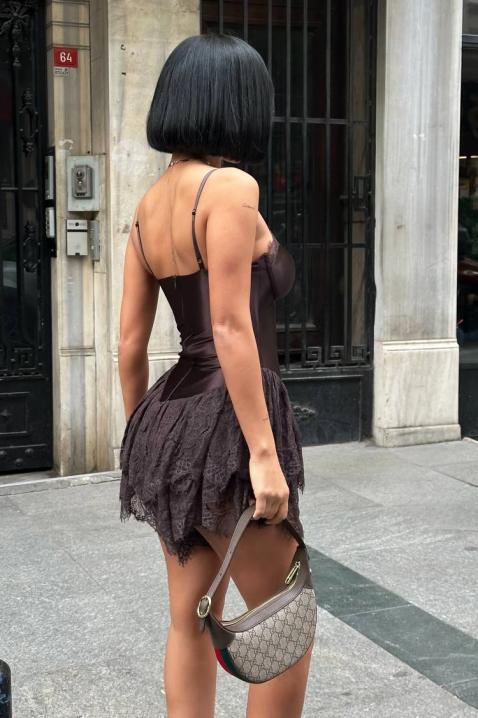 Haljina FABRINZA BROWN, Boja: smeđa, IVET.HR - MODERNA ODJEĆA