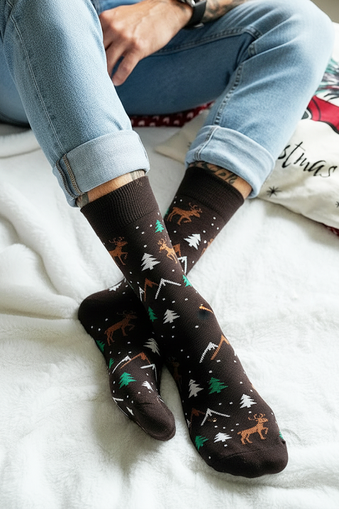 Muške čarape JIRFO, Boja: smeđa, IVET.HR - MODERNA ODJEĆA