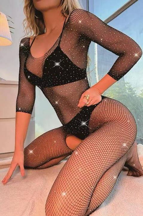 Erotski kombinezon LOVANZA, Boja: crna, IVET.HR - MODERNA ODJEĆA