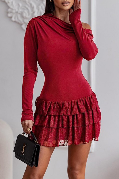 Haljina KARULZA RED, Boja: crvena, IVET.HR - MODERNA ODJEĆA