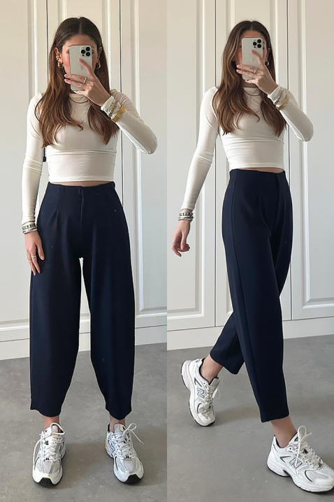 Hlače AMAROLDA NAVY, Boja: tamnoplava, IVET.HR - MODERNA ODJEĆA