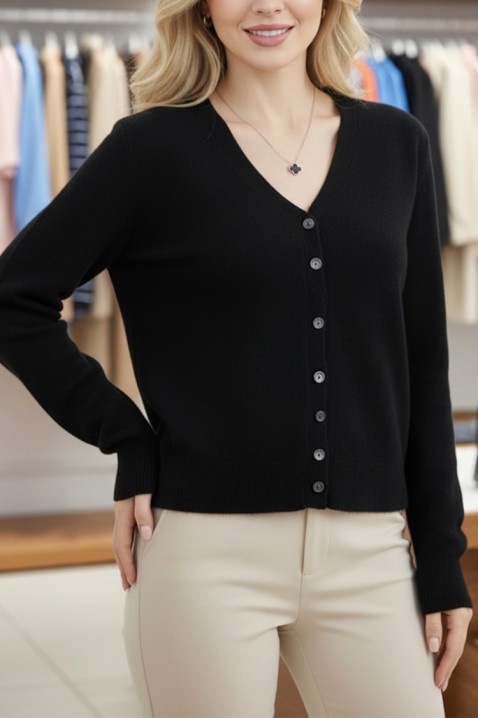 Kardigan VALELZA BLACK, Boja: crna, IVET.HR - MODERNA ODJEĆA