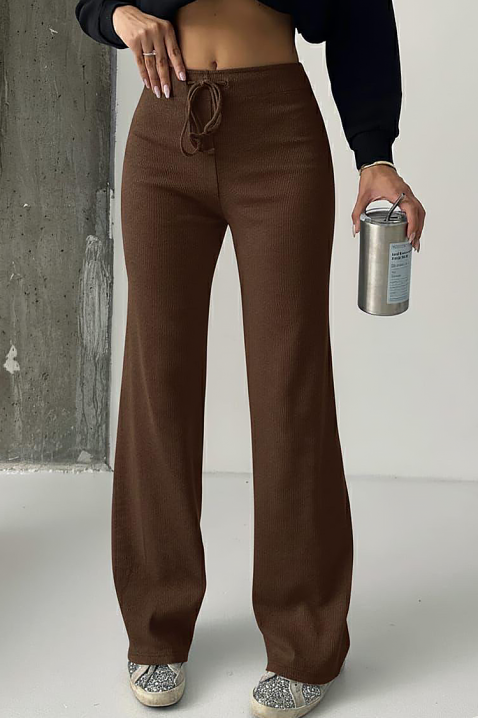 Hlače ZENTANA BROWN, Boja: smeđa, IVET.HR - MODERNA ODJEĆA