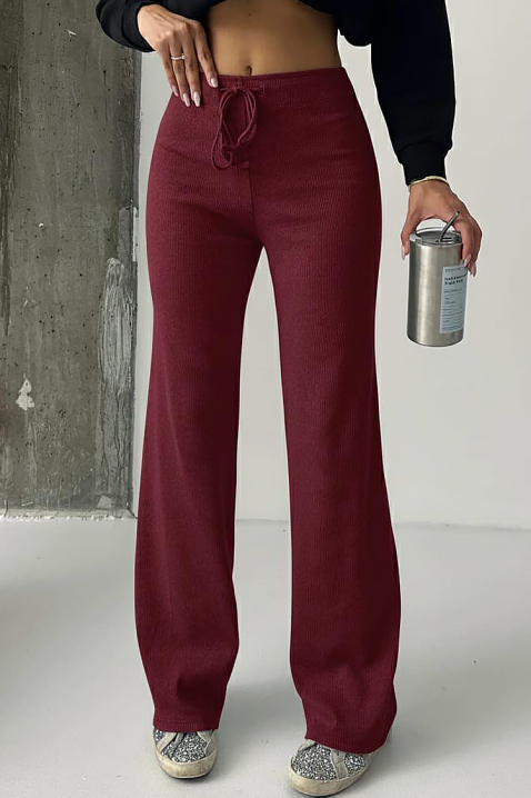 Hlače ZENTANA BORDO, Boja: bordo, IVET.HR - MODERNA ODJEĆA