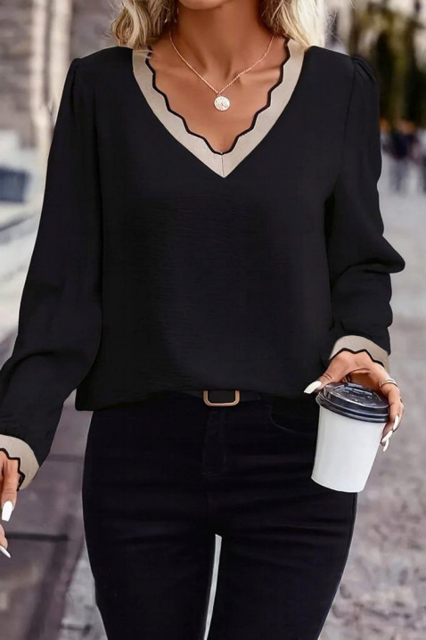 Ženska bluza BIOFEHA BLACK, Boja: crna, IVET.HR - MODERNA ODJEĆA