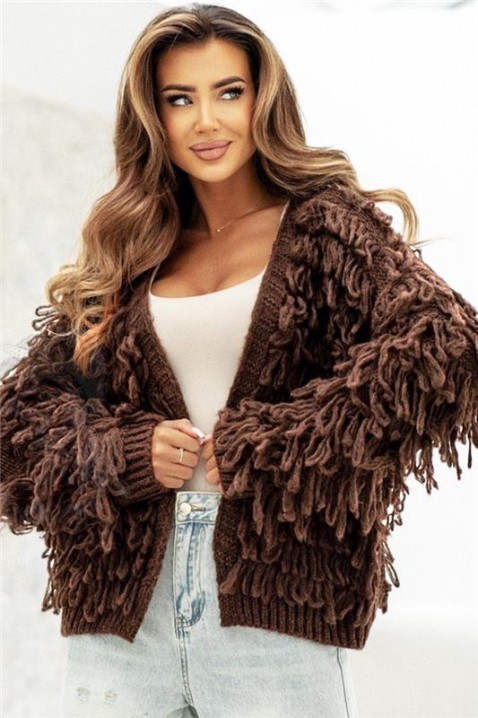 Kardigan DORFELINA, Boja: smeđa, IVET.HR - MODERNA ODJEĆA