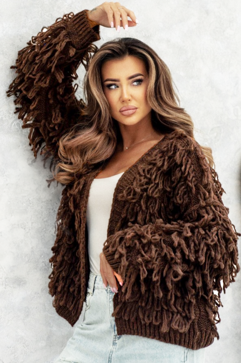 Kardigan DORFELINA, Boja: smeđa, IVET.HR - MODERNA ODJEĆA