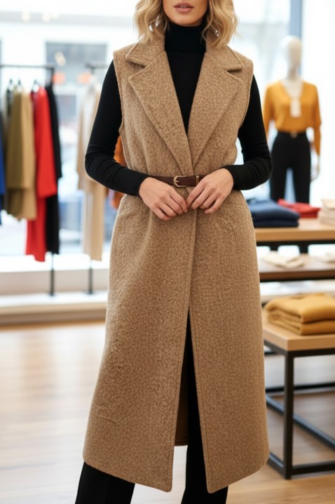 Prsluk SILVILZA, Boja: bež, IVET.HR - MODERNA ODJEĆA