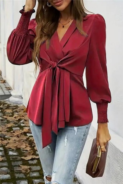 Ženska bluza GIRFOLZA BORDO, Boja: bordo, IVET.HR - MODERNA ODJEĆA