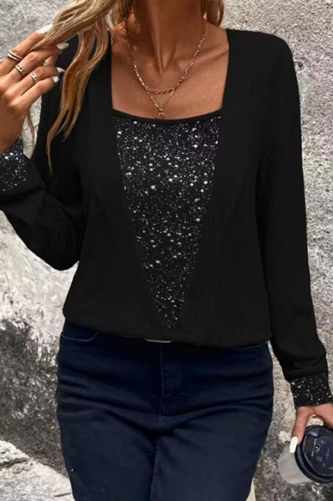 Ženska bluza FLILONZA BLACK, Boja: crna, IVET.HR - MODERNA ODJEĆA