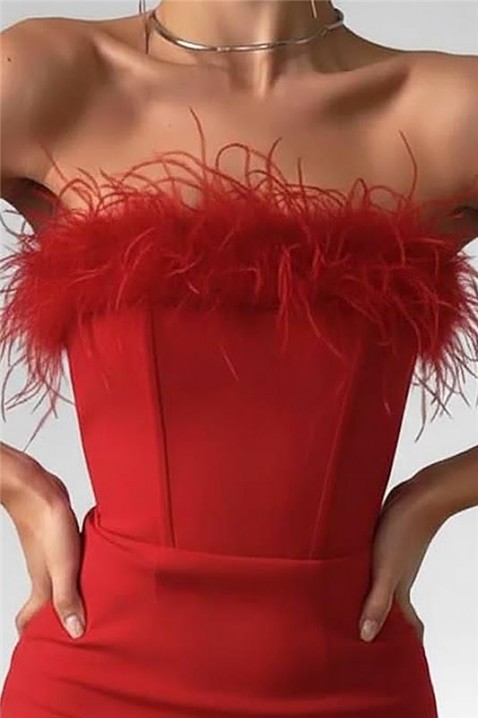 Haljina SAROELTA RED, Boja: crvena, IVET.HR - MODERNA ODJEĆA