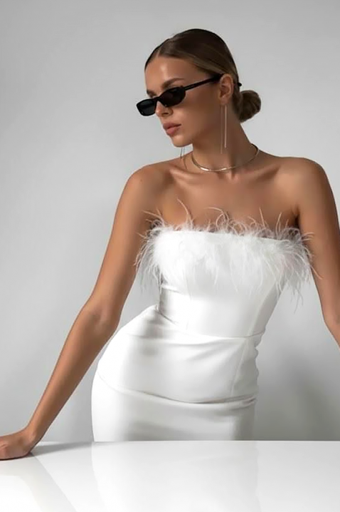 Haljina SAROELTA WHITE, Boja: bijela, IVET.HR - MODERNA ODJEĆA