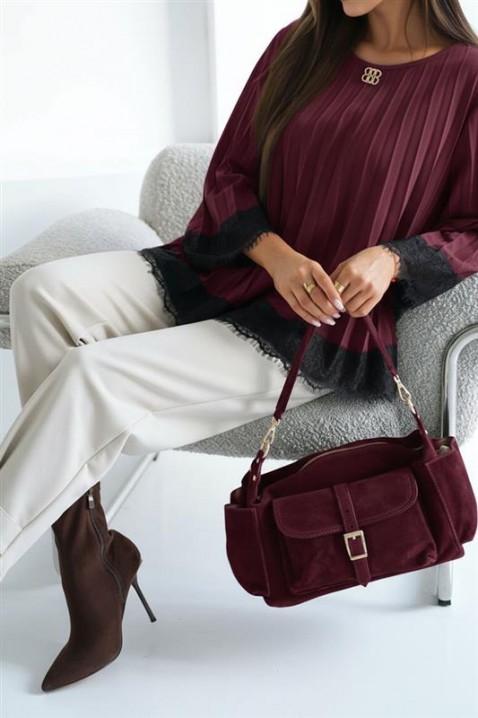 Ženska bluza VLANDENA BORDO, Boja: bordo, IVET.HR - MODERNA ODJEĆA