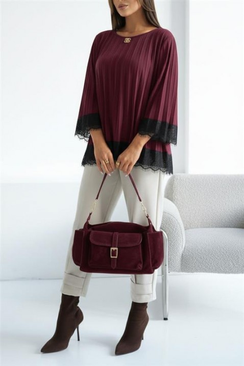 Ženska bluza VLANDENA BORDO, Boja: bordo, IVET.HR - MODERNA ODJEĆA