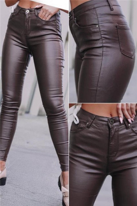 Hlače ROLERZA, Boja: smeđa, IVET.HR - MODERNA ODJEĆA