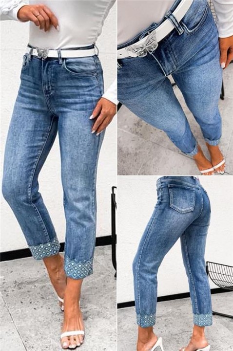 Traperice EVREZALDA, Boja: svijetlo plava, IVET.HR - MODERNA ODJEĆA