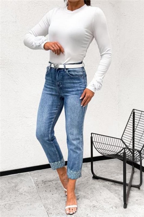 Traperice EVREZALDA, Boja: svijetlo plava, IVET.HR - MODERNA ODJEĆA