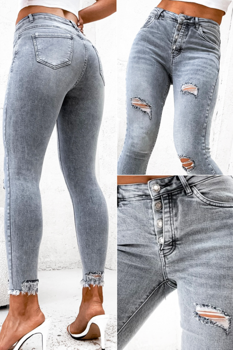 Traperice YANINZA, Boja: siva, IVET.HR - MODERNA ODJEĆA