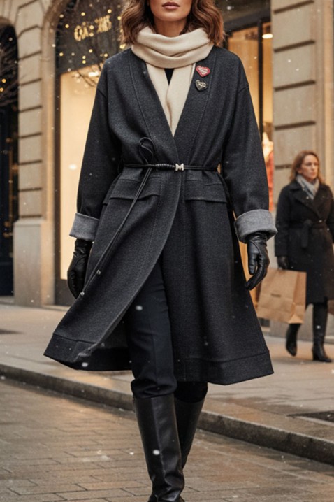 Kaput SLAVENZA, Boja: siva, IVET.HR - MODERNA ODJEĆA