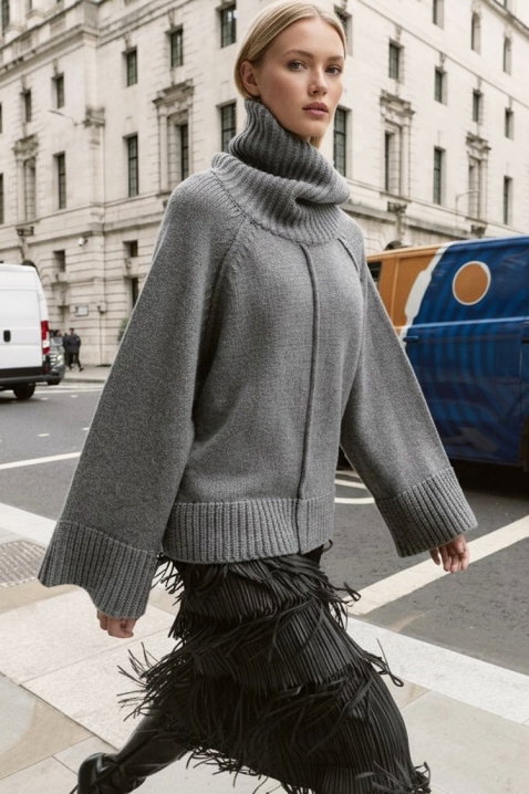 Džemper MLENVILDA GREY, Boja: siva, IVET.HR - MODERNA ODJEĆA