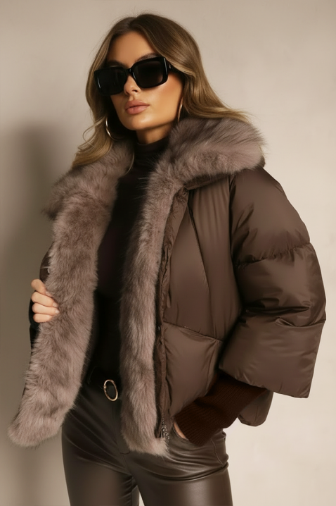 Jakna SIBRINZA BROWN, Boja: smeđa, IVET.HR - MODERNA ODJEĆA