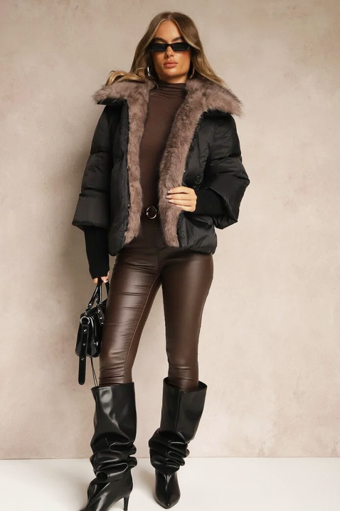 Jakna SIBRINZA BLACK, Boja: crna, IVET.HR - MODERNA ODJEĆA