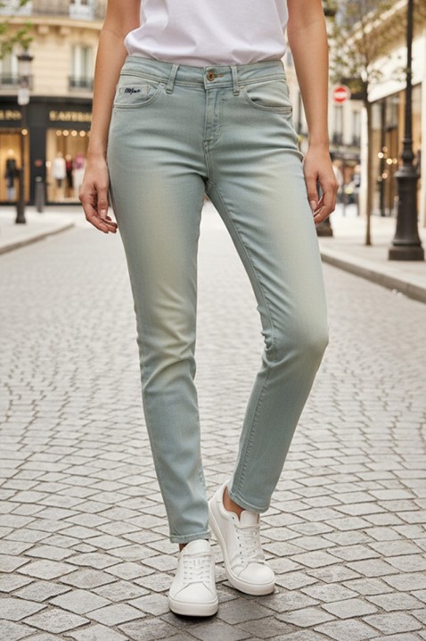 Traperice TEALZA, Boja: svijetlo plava, IVET.HR - MODERNA ODJEĆA