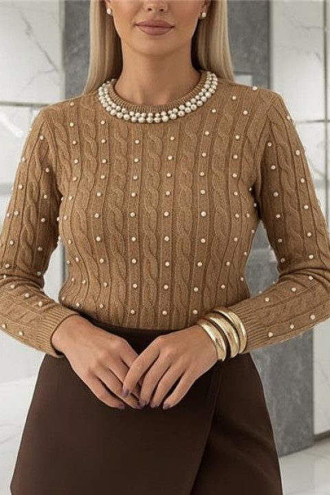 Ženska bluza PERIOLA CAMEL, Boja: svjetlosmeđa, IVET.HR - MODERNA ODJEĆA