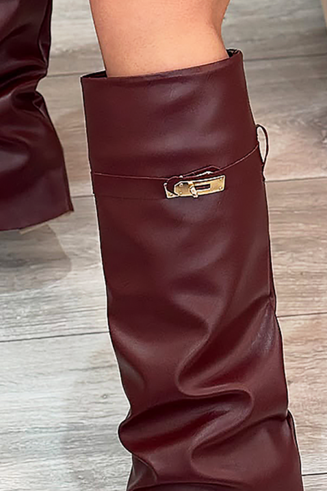 Čizme GIVENDRA BORDO, Boja: bordo, IVET.HR - MODERNA ODJEĆA