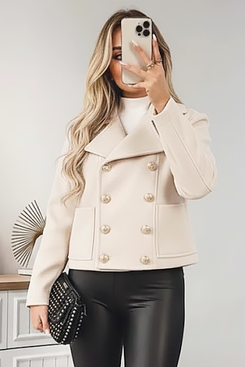 Kaput AMGIOLA BEIGE, Boja: bež, IVET.HR - MODERNA ODJEĆA