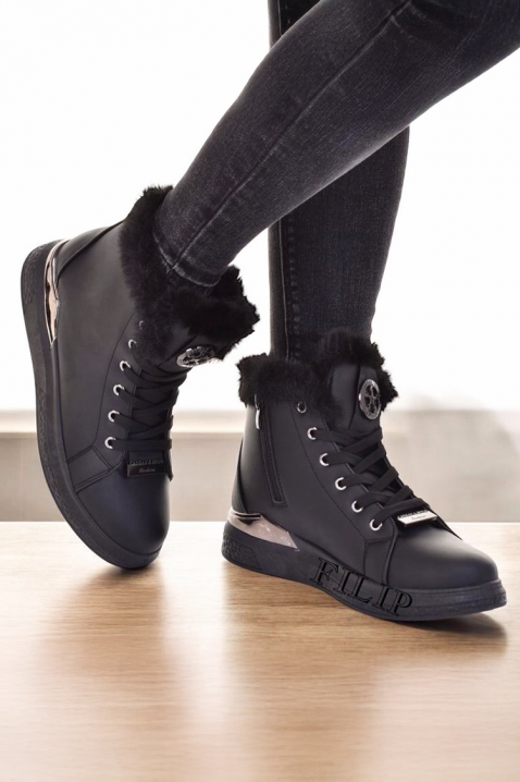 Ženske gležnjače VEONELZA BLACK, Boja: crna, IVET.HR - MODERNA ODJEĆA