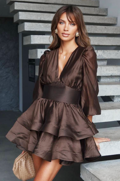 Haljina VLONDELA BROWN, Boja: smeđa, IVET.HR - MODERNA ODJEĆA