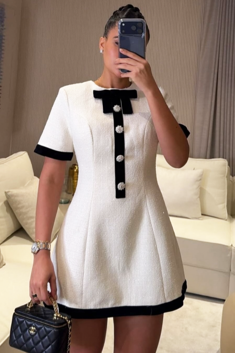 Haljina IMRENZA, Boja: bijela, IVET.HR - MODERNA ODJEĆA