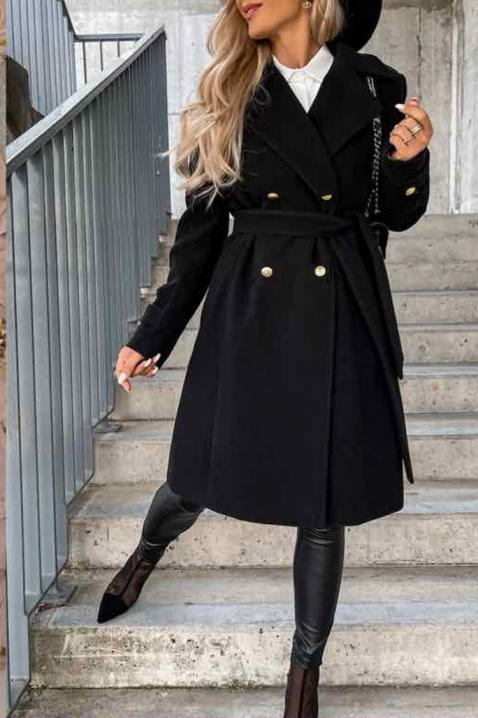 Kaput MOIFELDA BLACK, Boja: crna, IVET.HR - MODERNA ODJEĆA