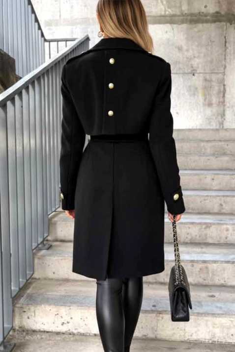 Kaput MOIFELDA BLACK, Boja: crna, IVET.HR - MODERNA ODJEĆA