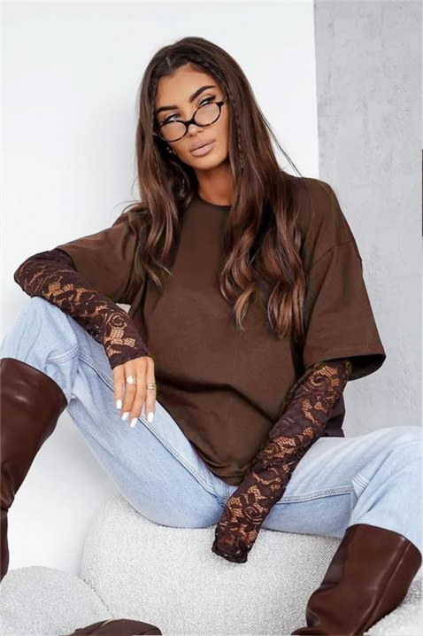 Ženska bluza CALIOPA BROWN, Boja: smeđa, IVET.HR - MODERNA ODJEĆA