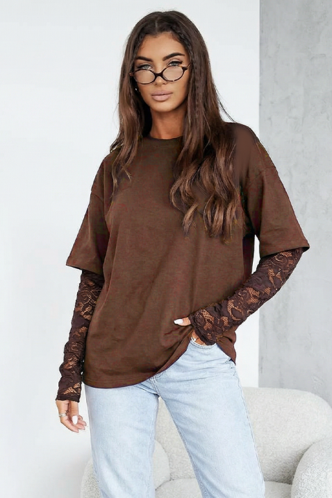 Ženska bluza CALIOPA BROWN, Boja: smeđa, IVET.HR - MODERNA ODJEĆA