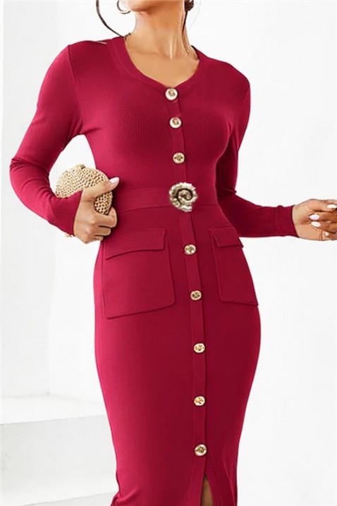 Haljina DRALMINZA BORDO, Boja: bordo, IVET.HR - MODERNA ODJEĆA