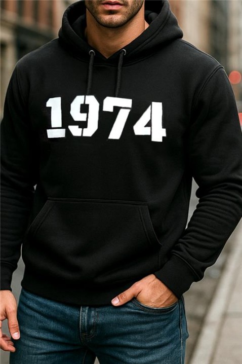 Muška dukserica HERTEZ, Boja: crna, IVET.HR - MODERNA ODJEĆA