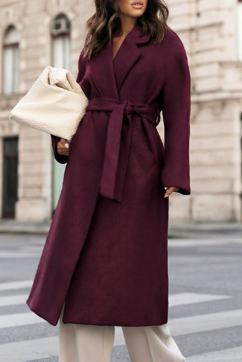 Kaput KLAZILIYA BORDO, Boja: bordo, IVET.HR - MODERNA ODJEĆA