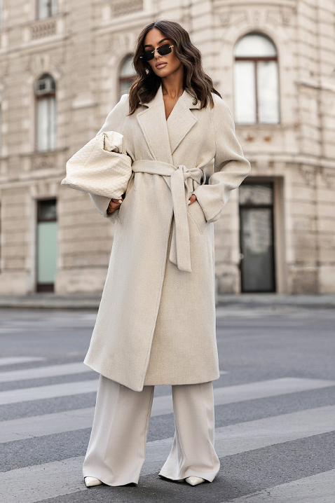 Kaput KLAZILIYA ECRU, Boja: drap, IVET.HR - MODERNA ODJEĆA