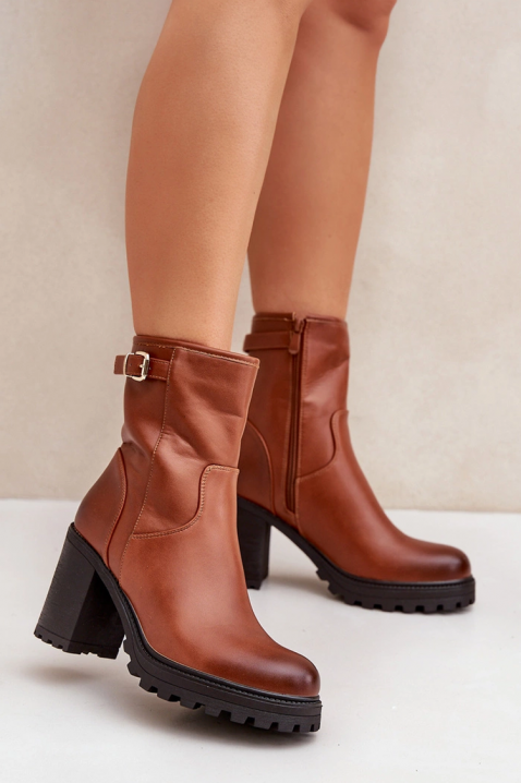 Ženske gležnjače AMERSILA CAMEL, Boja: svjetlosmeđa, IVET.HR - MODERNA ODJEĆA