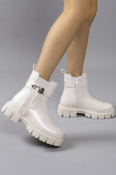 Ženske gležnjače BRIOGELA, Boja: bijela, IVET.HR - MODERNA ODJEĆA