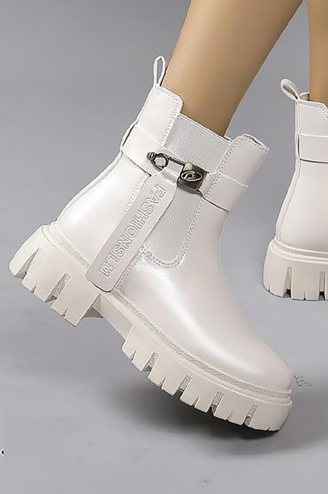 Ženske gležnjače BRIOGELA, Boja: bijela, IVET.HR - MODERNA ODJEĆA