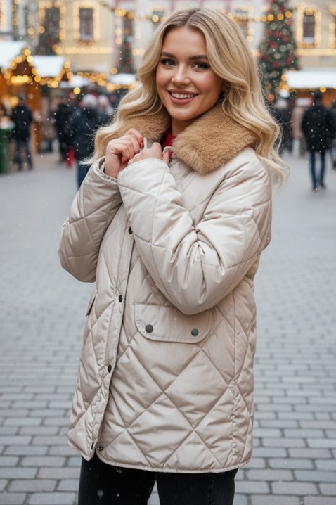 Jakna SLAMENDA BEIGE, Boja: bež, IVET.HR - MODERNA ODJEĆA