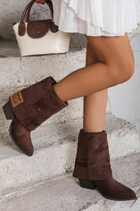 Ženske čizme ALMERJA BROWN, Boja: smeđa, IVET.HR - MODERNA ODJEĆA