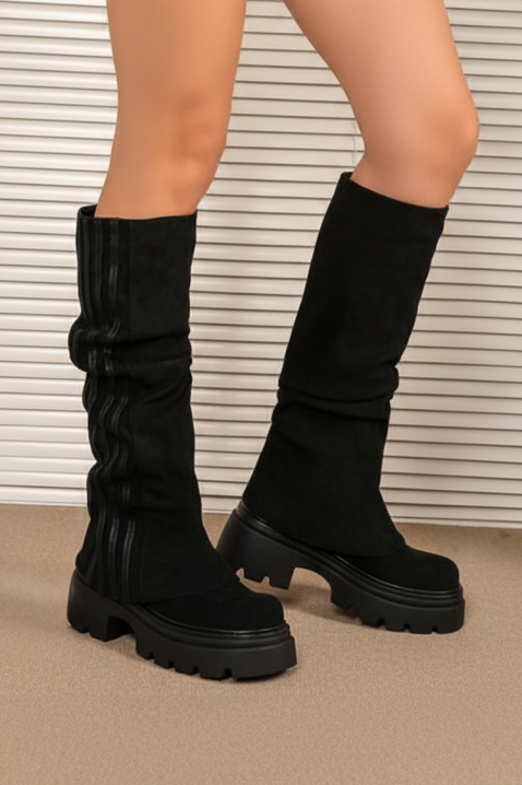 Čizme DOLEGRIA BLACK, Boja: crna, IVET.HR - MODERNA ODJEĆA