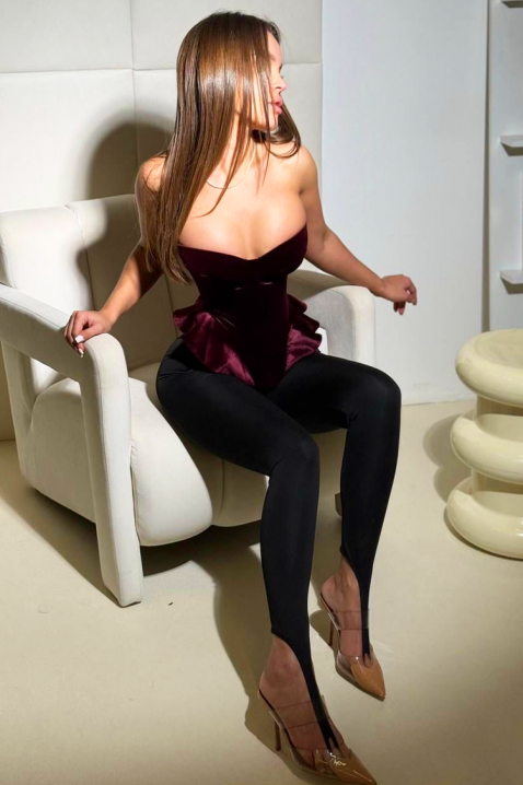 Top GLAMERA, Boja: bordo, IVET.HR - MODERNA ODJEĆA