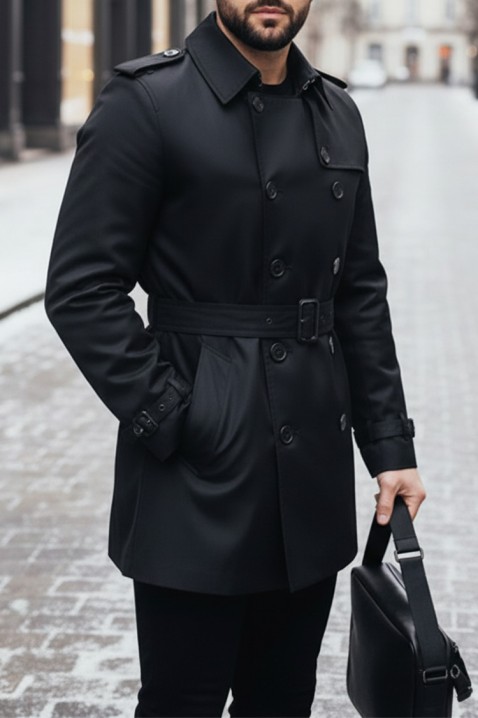 Muški kaput XABELTO, Boja: crna, IVET.HR - MODERNA ODJEĆA