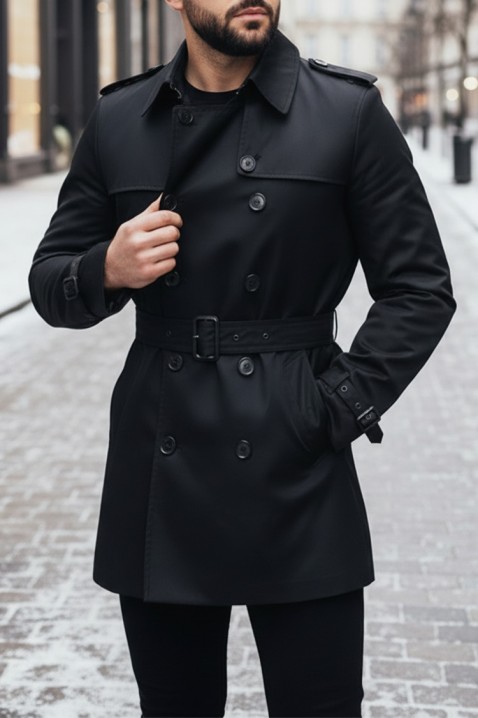 Muški kaput XABELTO, Boja: crna, IVET.HR - MODERNA ODJEĆA